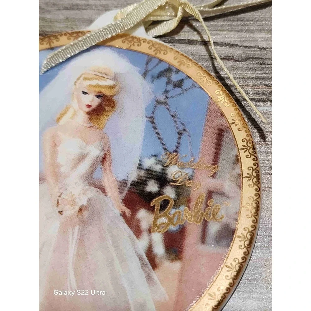 Barbie Gold White Bridal Ribbon Decorative Ornament Barbie's Wedding Day Numbere